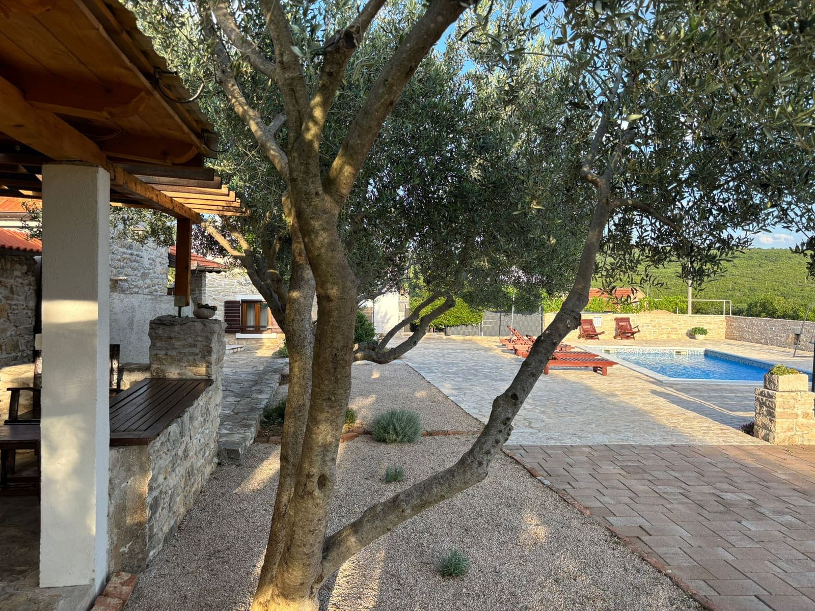 Stone house exterior at Vila Irena