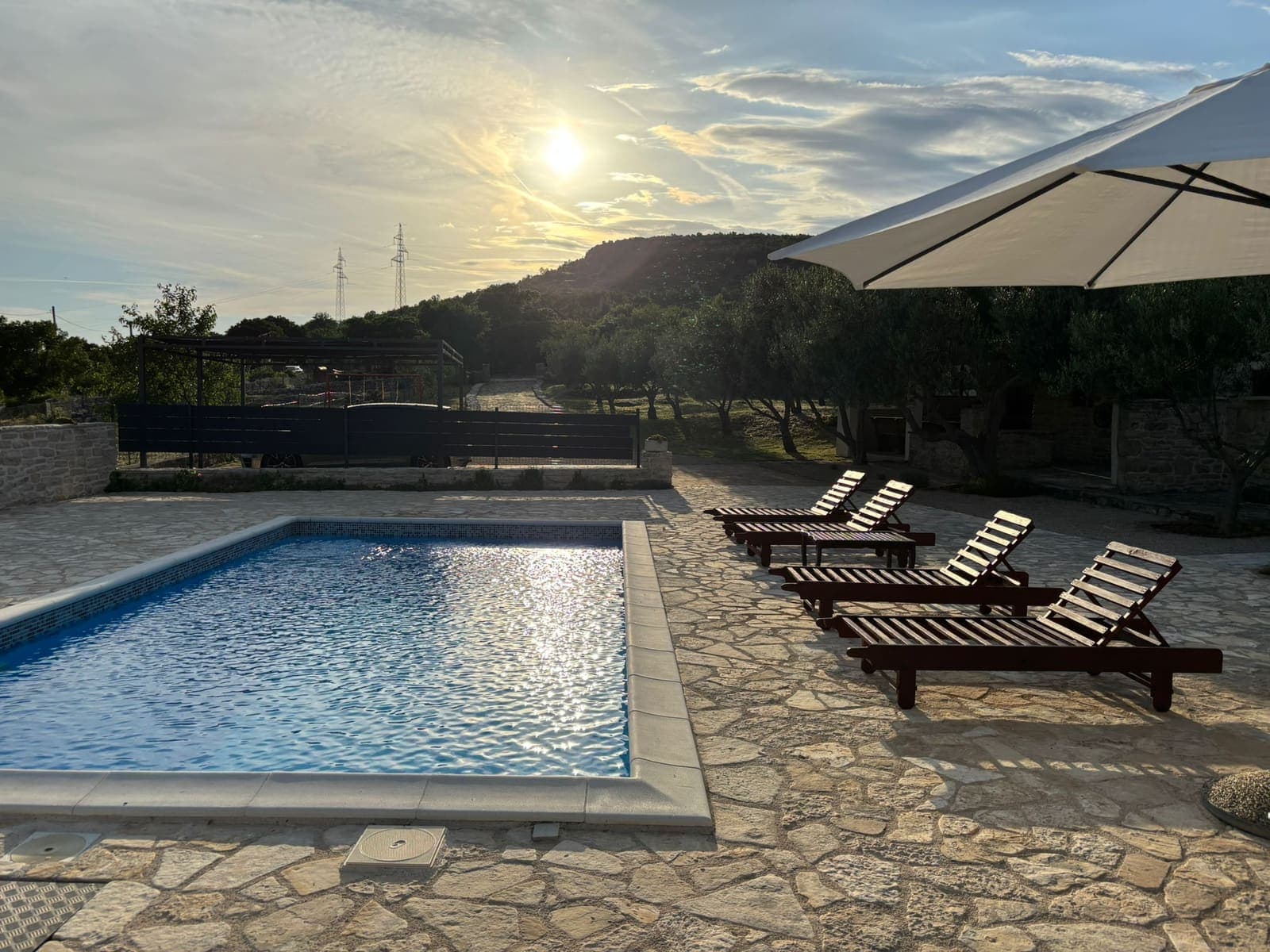 Private pool at Vila Irena